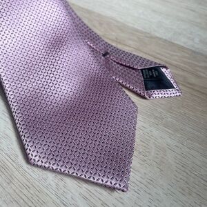 Ermenegildo Zegna Pink/Black Silk Tie